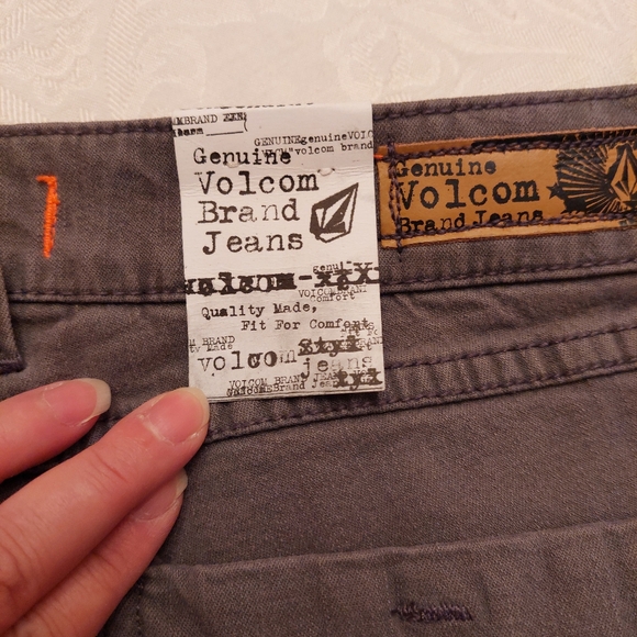Volcom Easy Rider stretch Flare leg gray denim jeans. Size 13 - Picture 8 of 15